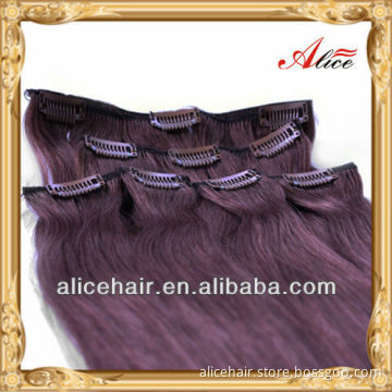 Best quality remy clip human hair extension